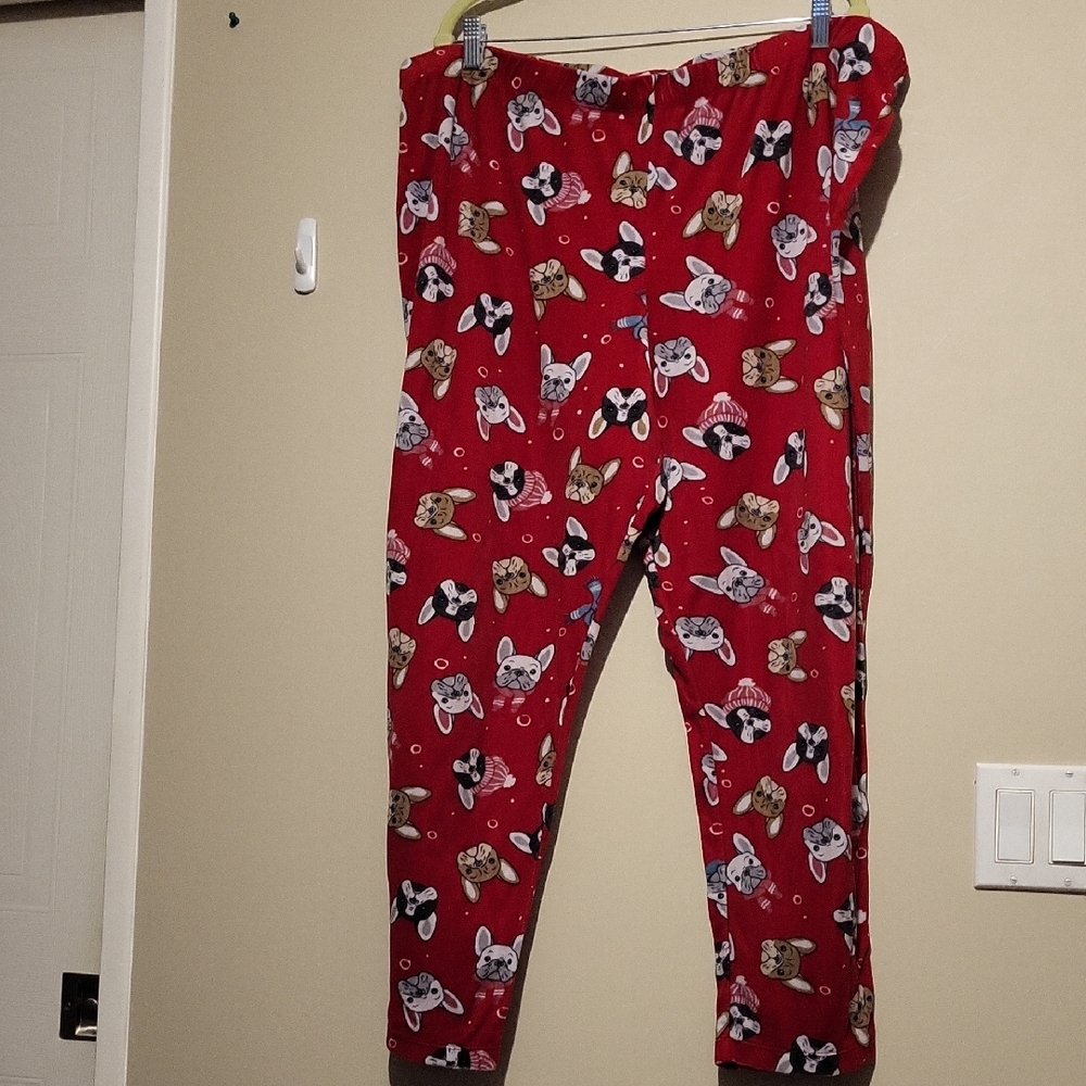 Red Dog Print Pajama Pants